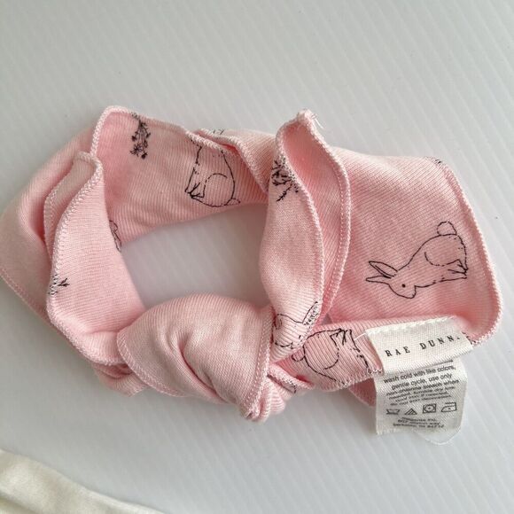 NEW Rae Dunn Baby Outfit Bodysuit Headband Pants 3-6 Months 3 Pc Easter Bunny - Picture 3 of 6